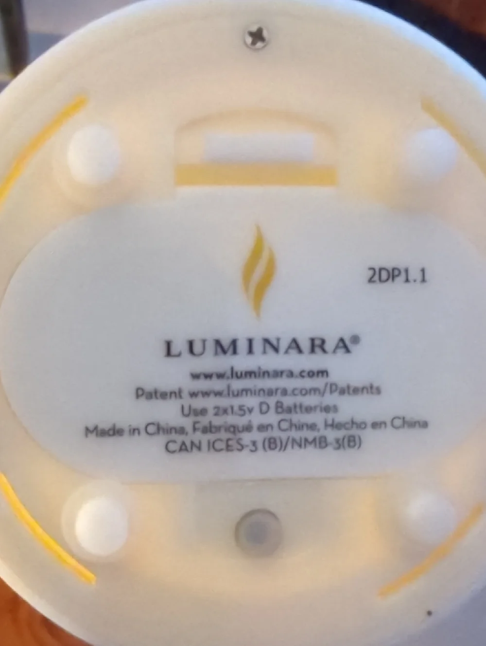 Luminara Black Metal Candle Lantern LED Candle